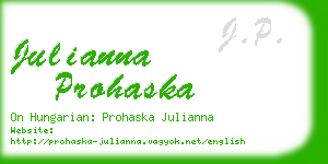 julianna prohaska business card